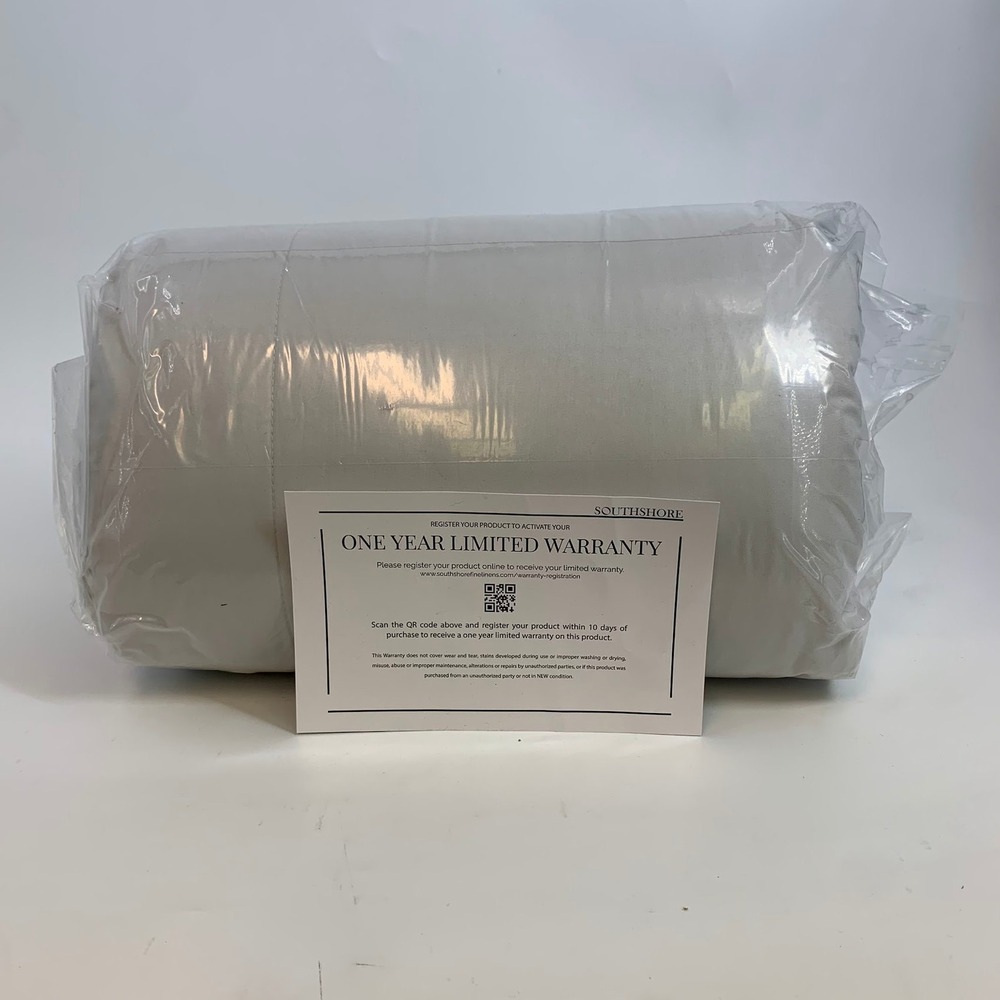 Southshore Fine Linens Vilano Spring Comforter Grey‎ Full Queen Down Alternative